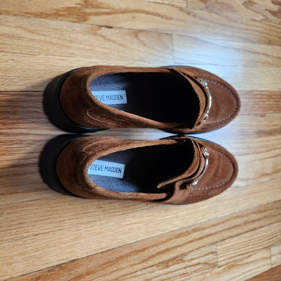 Steve Madden Lando Suede Platform Loafer size 10 - Picture 4 of 12